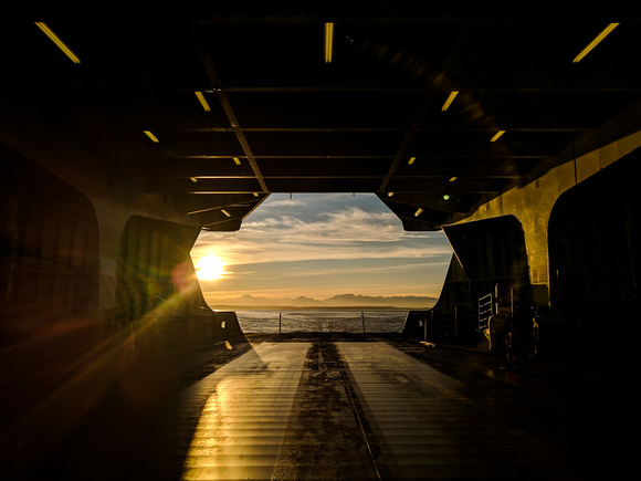 Seattle Ferry Sunset